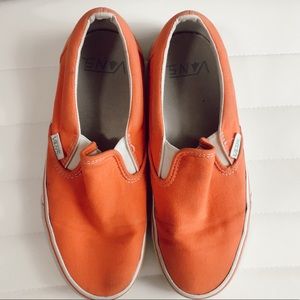 Orange Slip on Vans